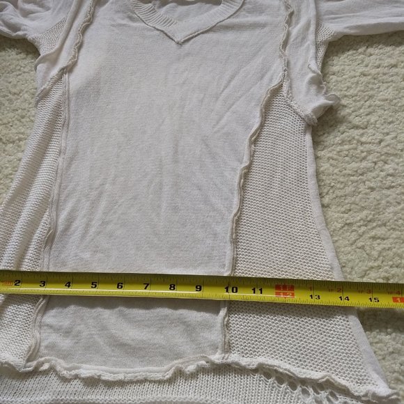 vintage 90s handkerchief hem tunic sweater Italy NWOT - Picture 9 of 14